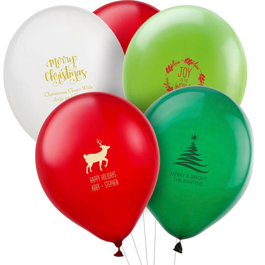Design Your Own Christmas Latex Balloons